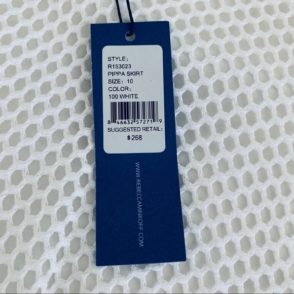 𝅺REBECCA Minkoff Pippa Netted Gore SkirtNWT Size 10 - Picture 7 of 11